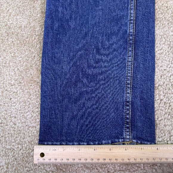 Lee Relaxed Fit Straight Leg Jeans Women's Size 4 Denim 29X28 High Rise E618 - Picture 13 of 14